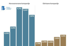 В Черногории в 2024 году зарегистрировано на 14,6% меньше новых компаний